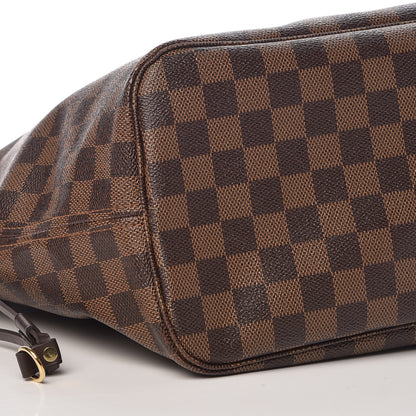 Louis Vuitton Damier Ebene Neo Neverfull MM Rose Ballerine 12 of 14