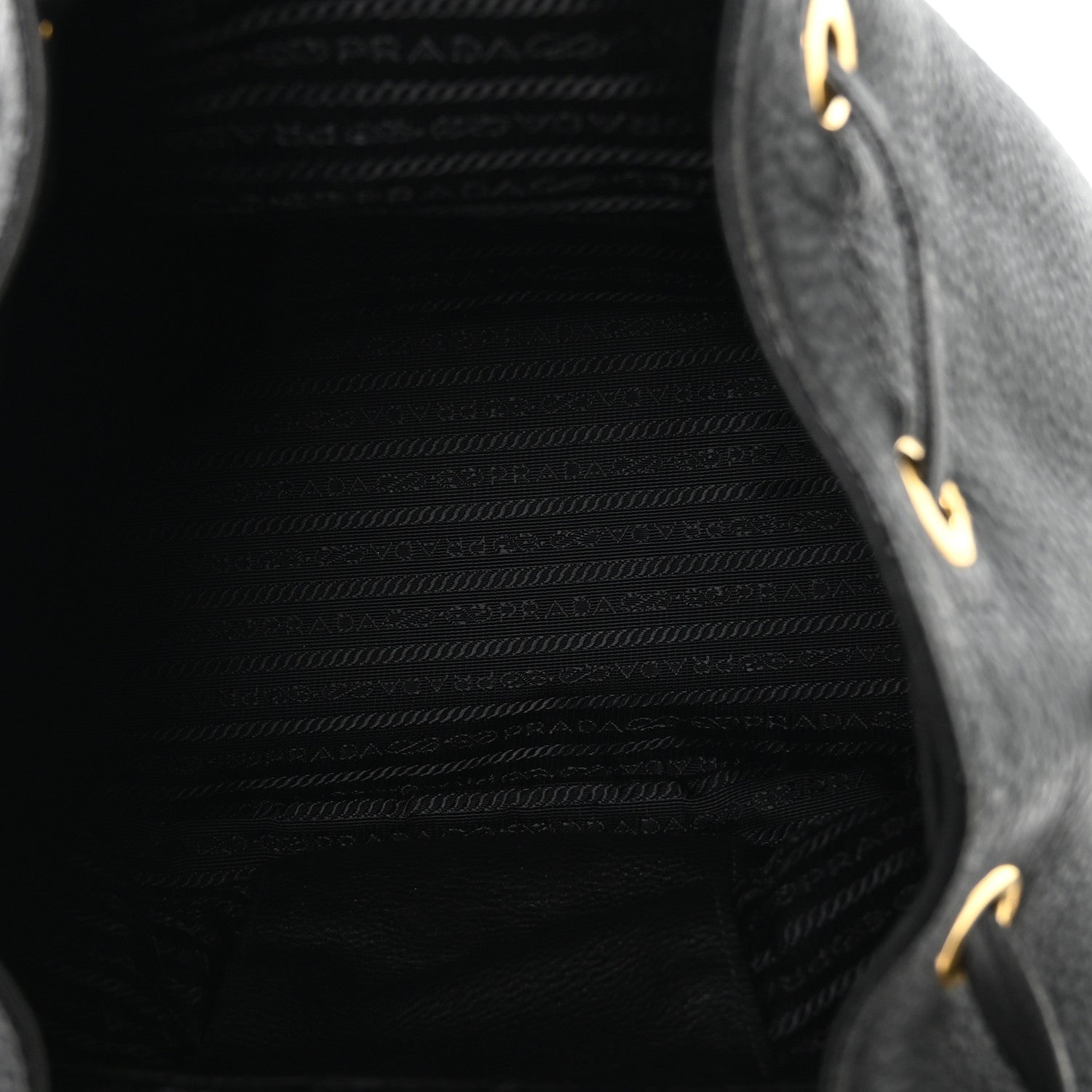 Prada Vitello Daino Backpack Black 5 of 11