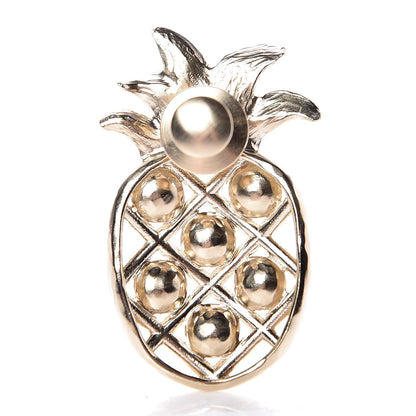 Chanel Pearl Pineapple Brooch Gold 3 of 5