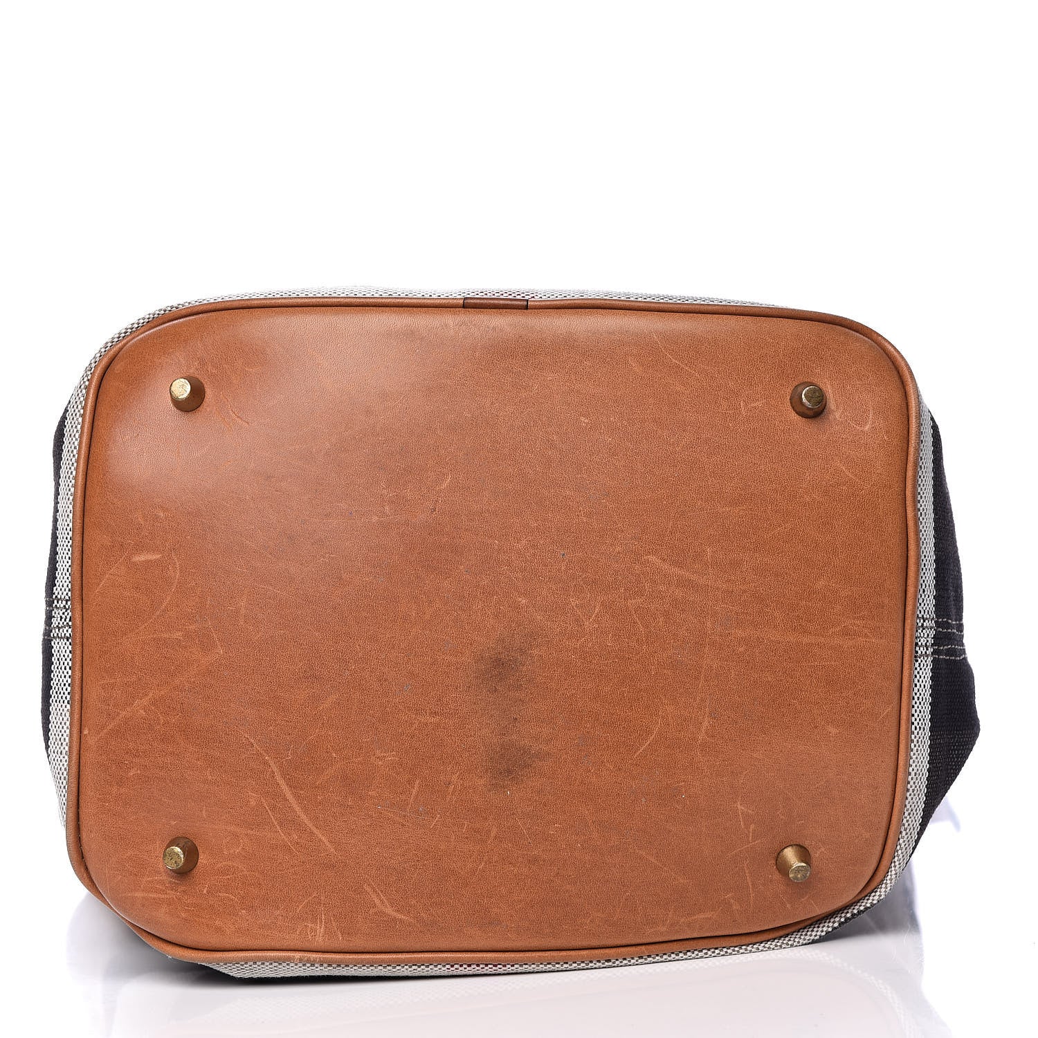 Burberry Canvas Mega Check Medium Ashby Hobo Saddle Brown 21 of 22