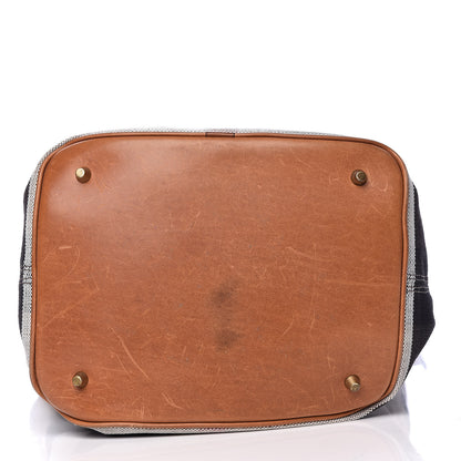 Burberry Canvas Mega Check Medium Ashby Hobo Saddle Brown 21 of 22