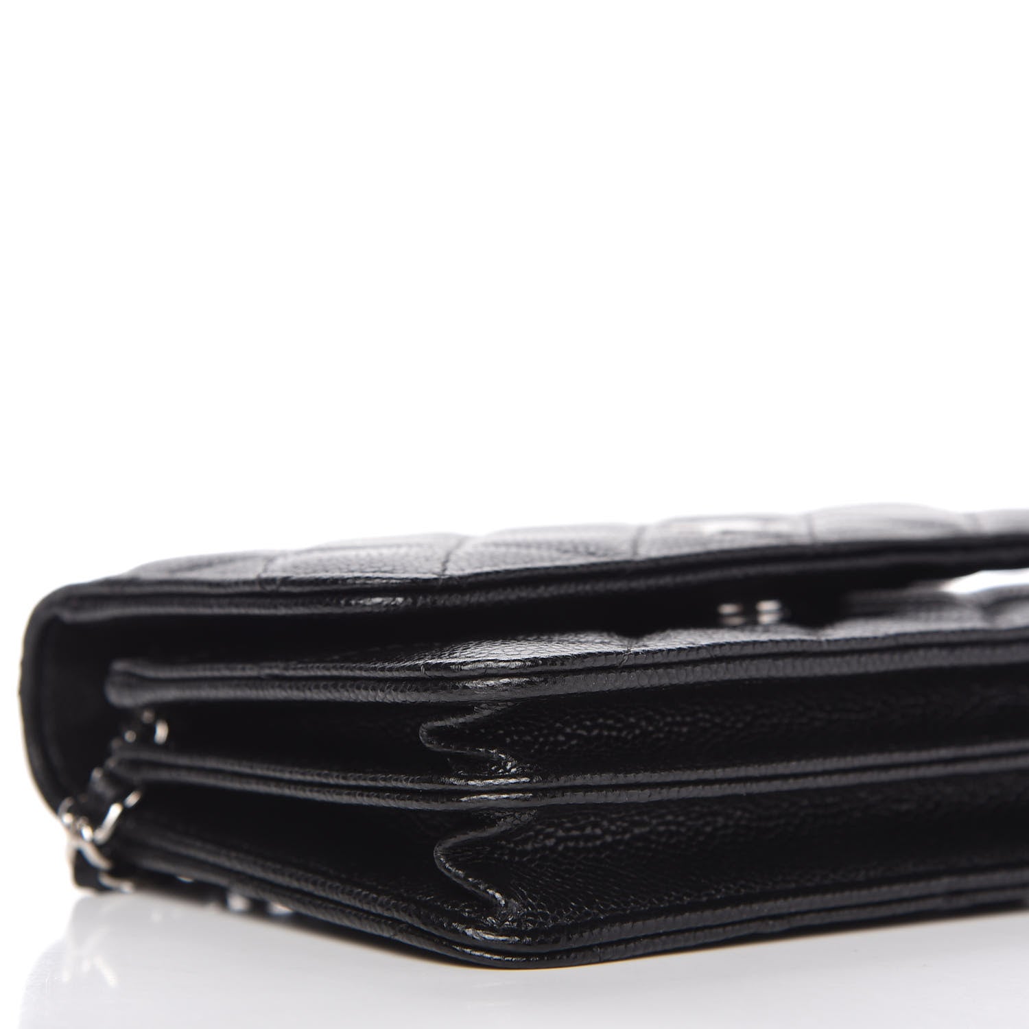 Chanel Caviar Quilted Mini Wallet On Chain WOC Black 6 of 11