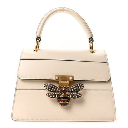 Gucci Calfskin Small Queen Margaret Top Handle Bag Mystic White 1 of 10