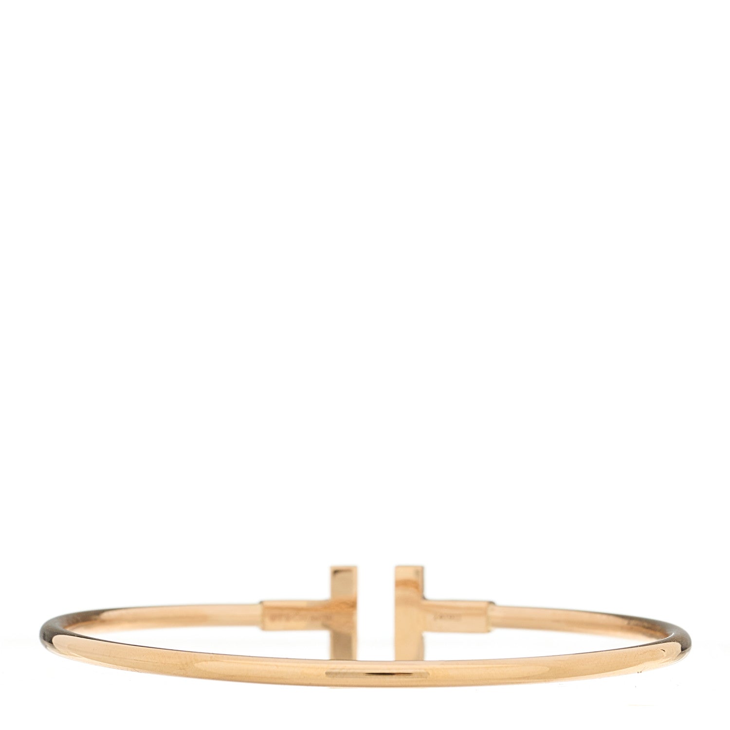 Tiffany 18K Rose Gold T Wire Bracelet 2 of 4