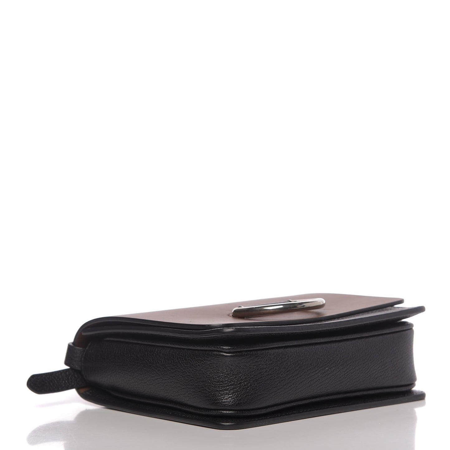 Calfskin Small D-Ring Bag Tan Black