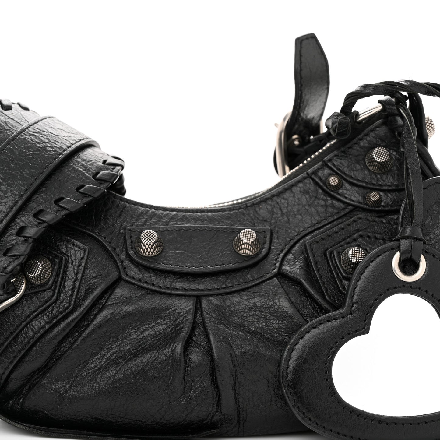 Agneau Arena Le Cagole Shoulder Bag XS Black