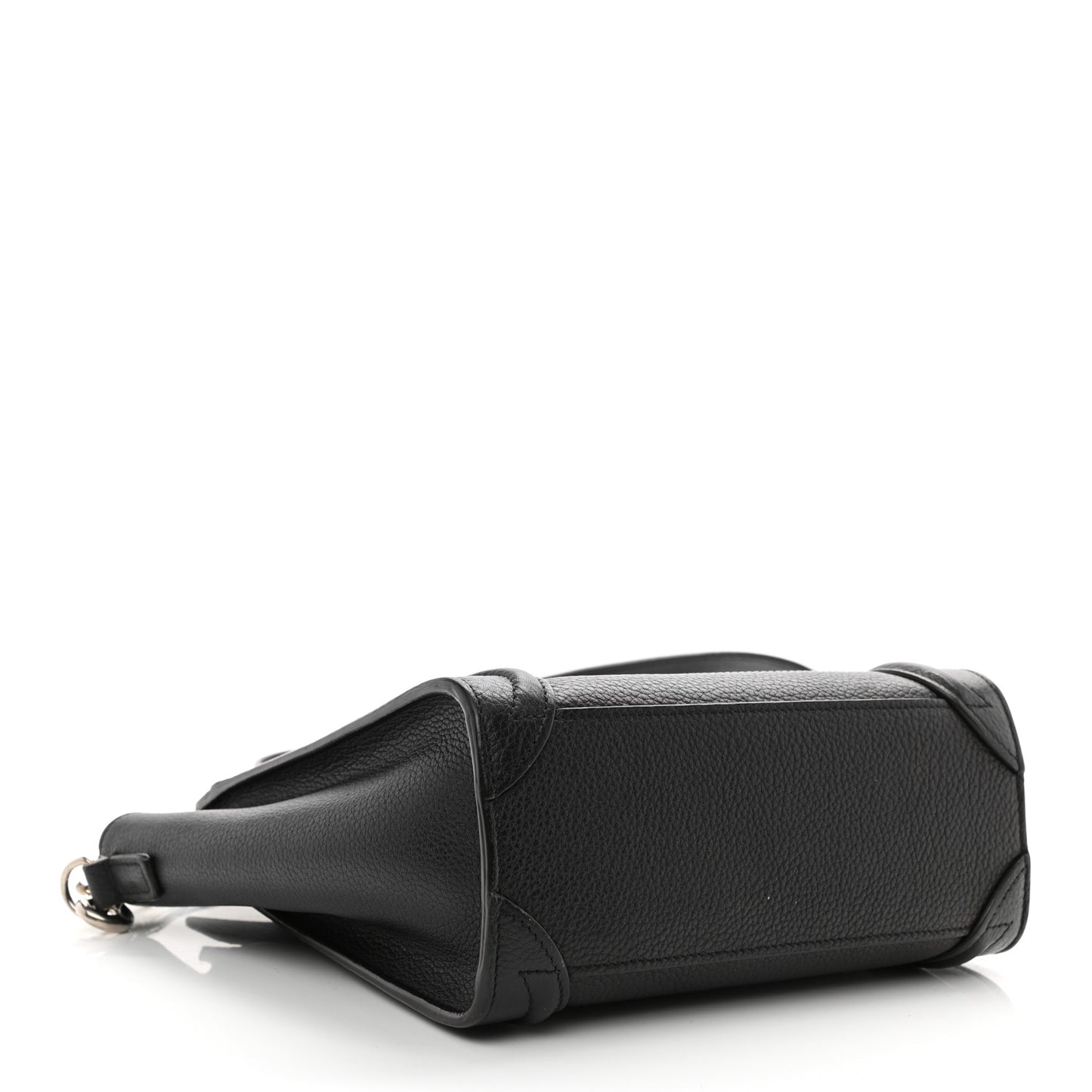 Drummed Calfskin Nano Luggage Black