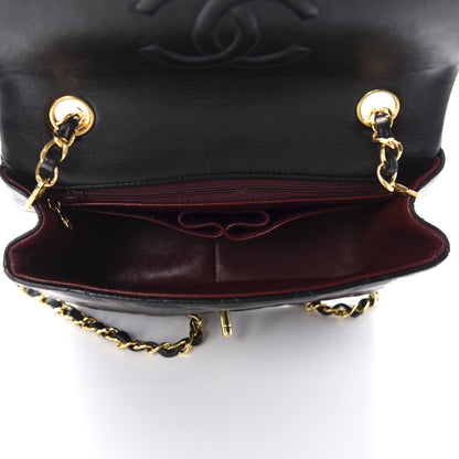 Chanel Lambskin Quilted Mini Square Flap Black 5 of 11