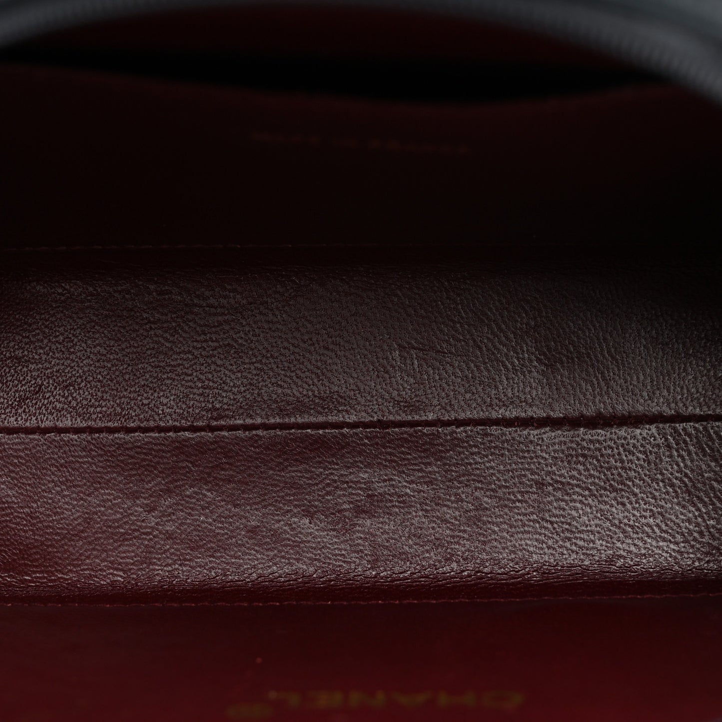 Lambskin Quilted Small Half Moon Clutch Black