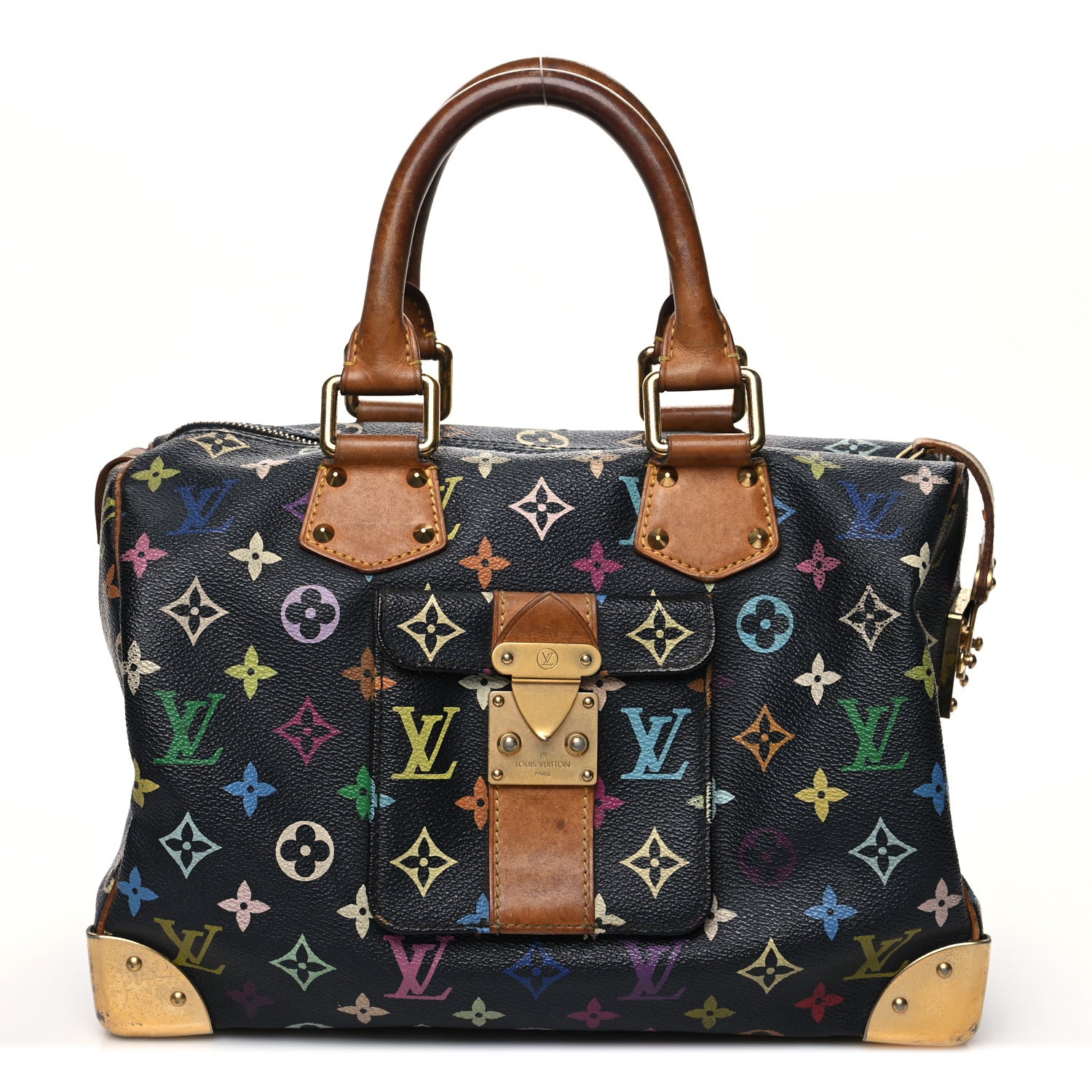 Louis Vuitton Monogram Multicolor Speedy 30 Black 1 of 17