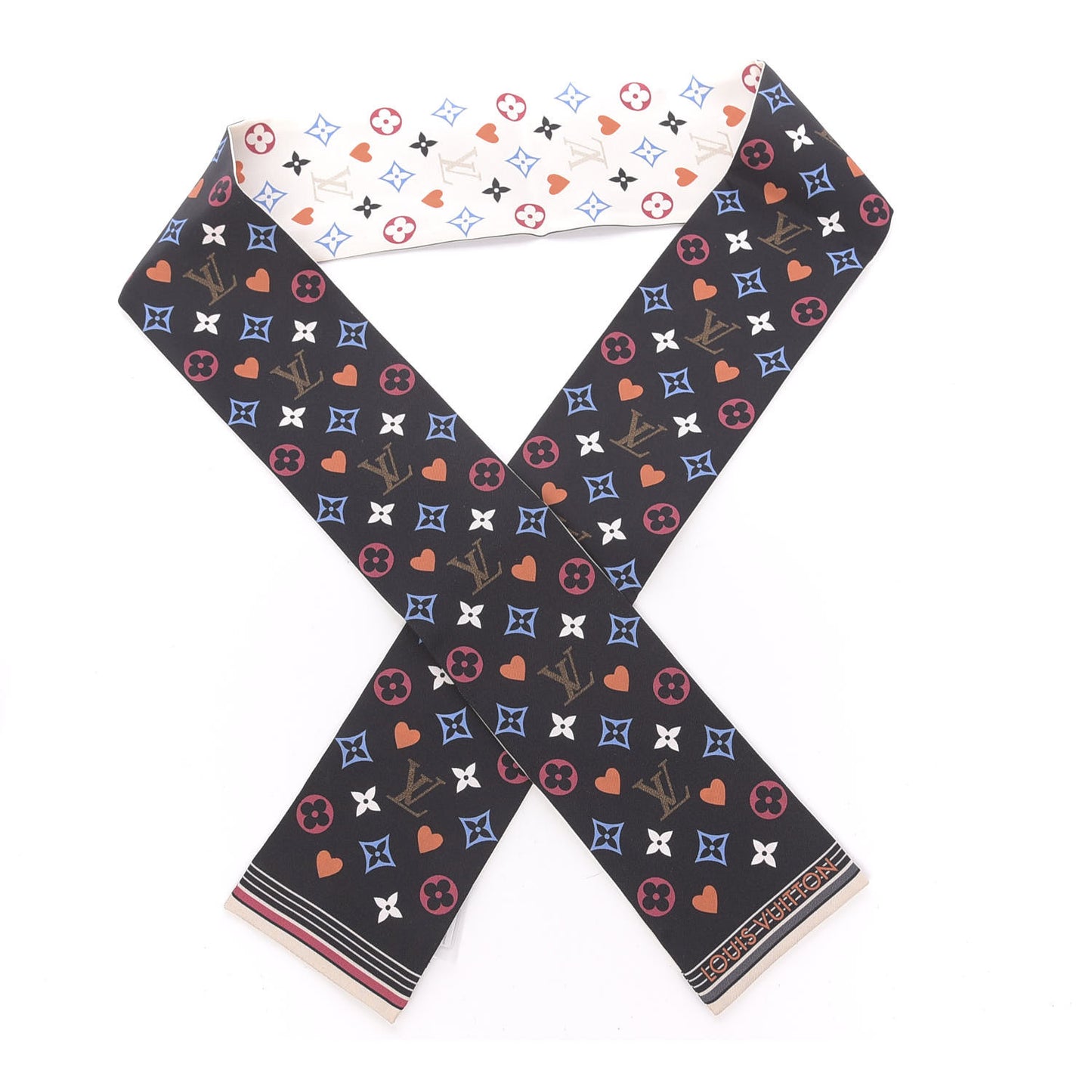 Silk Game On Bandeau Black White