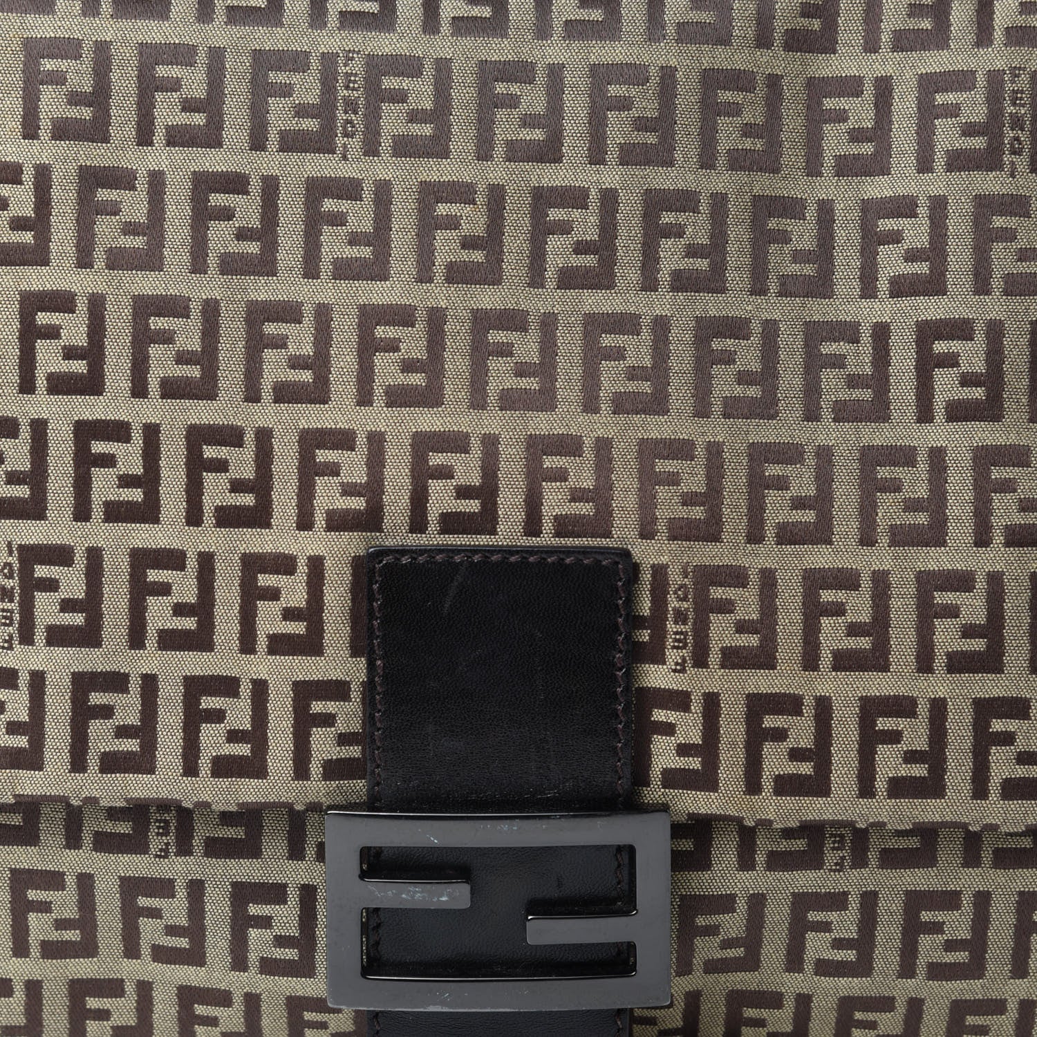 Fendi Zucchino Mama Baguette Dark Brown 9 of 9