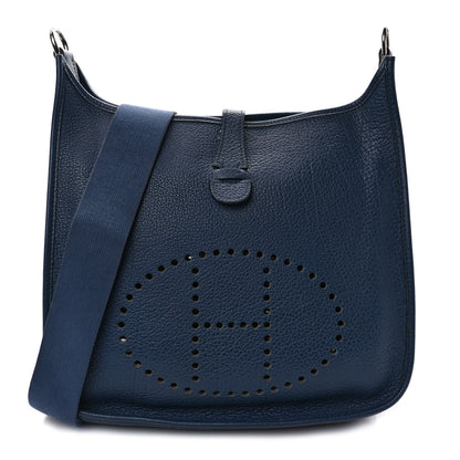 Hermes Buffle Skipper Evelyne GM Bleu Saphir 1 of 10