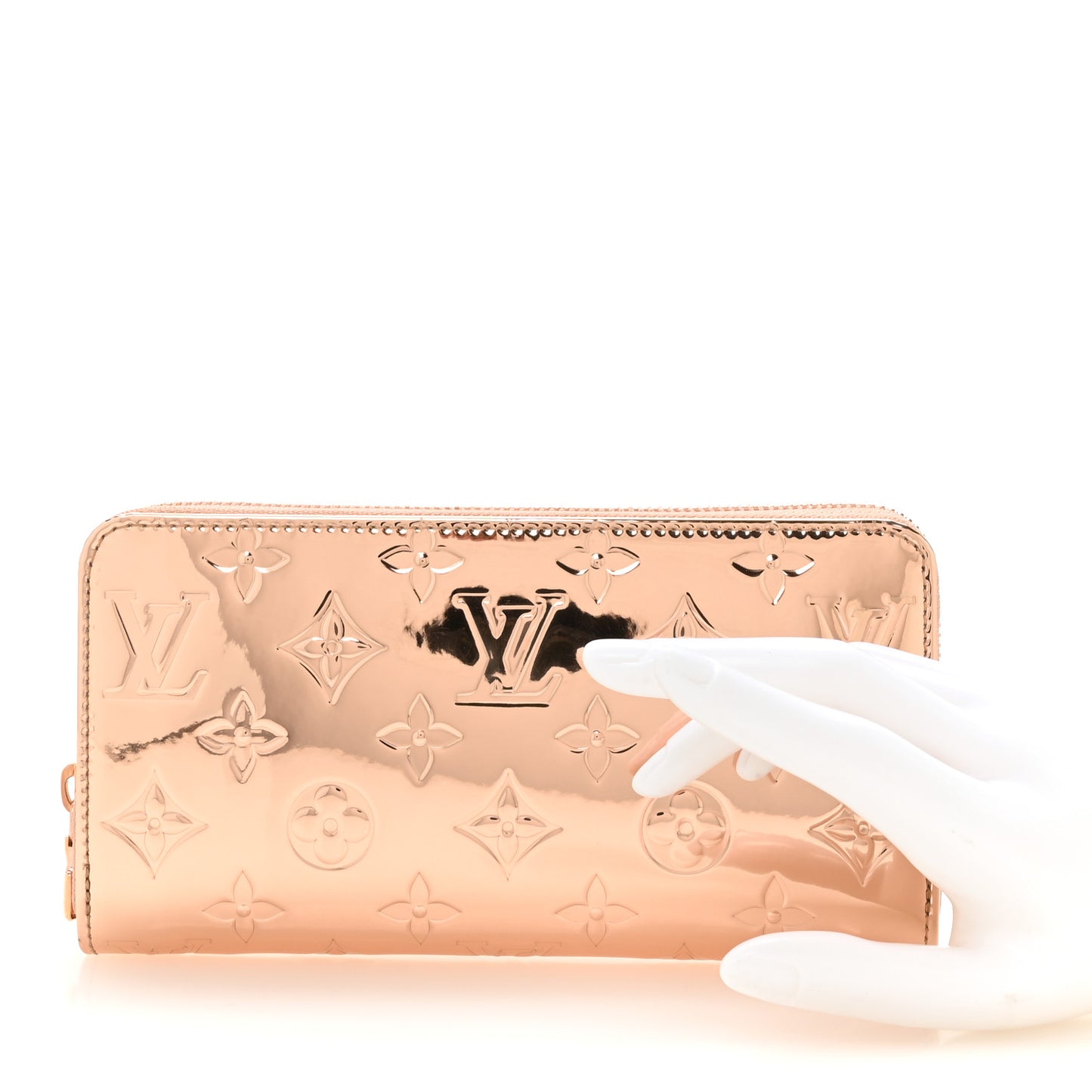 Monogram Miroir LV Ski Zippy Wallet Copper