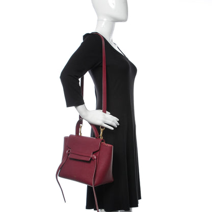 Celine Baby Grained Calfskin Micro Belt Bag Plum 2 of 9