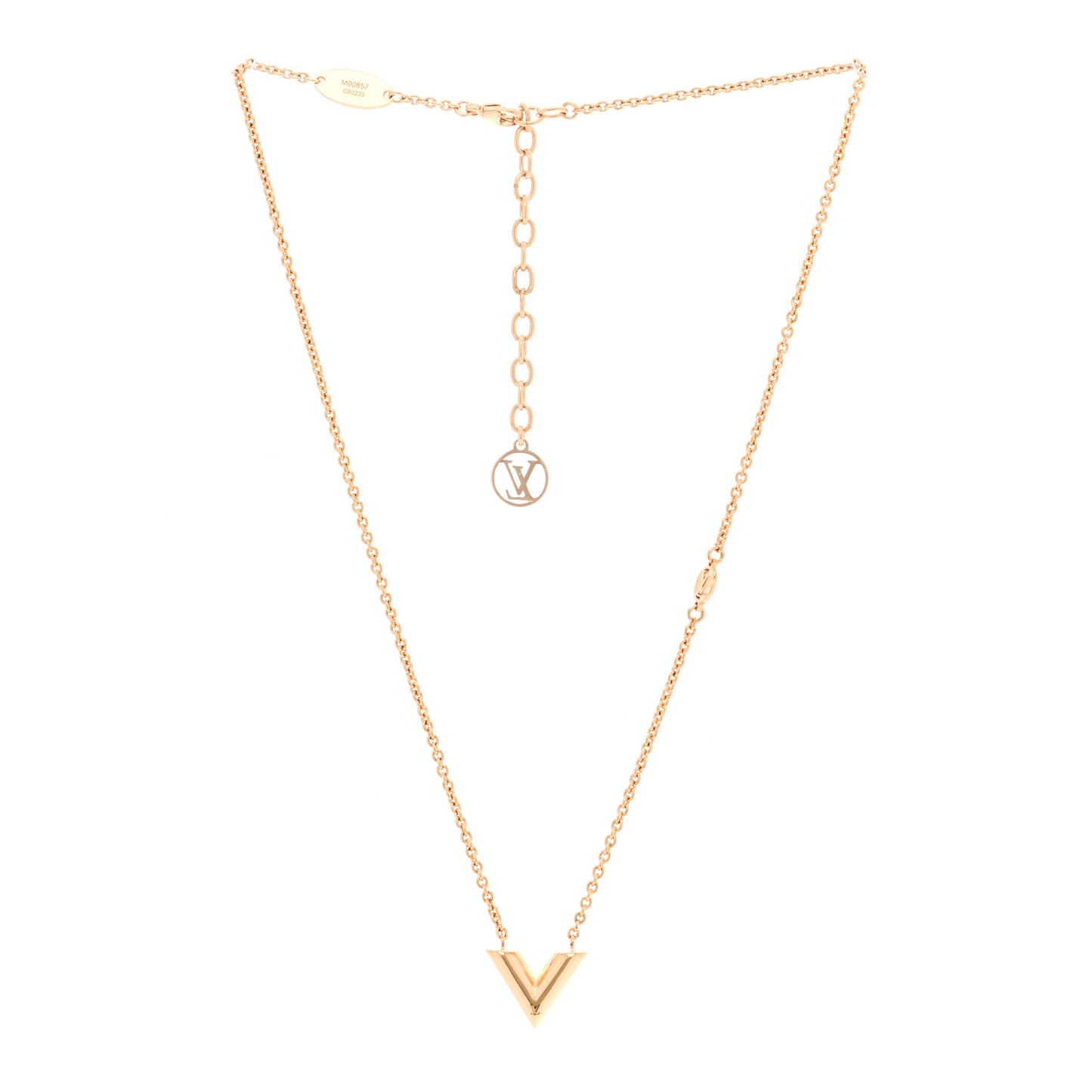 Essential V Necklace Gold