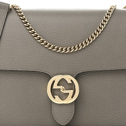 Gucci Dollar Calfskin Interlocking G Shoulder Bag Loess 8 of 10