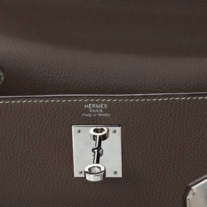 Hermes Togo Kelly Retourne 28 Etoupe 5 of 9