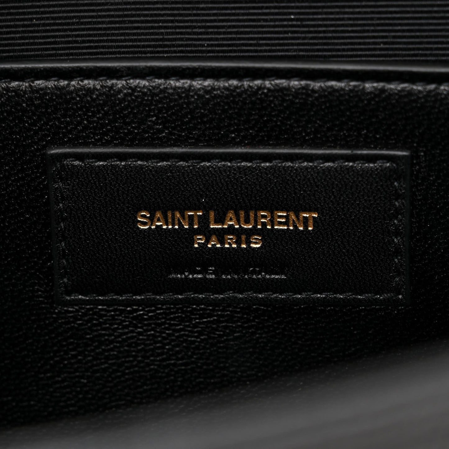 SAINT LAURENT Grain De Poudre Medium Classic Monogram Kate Satchel Black