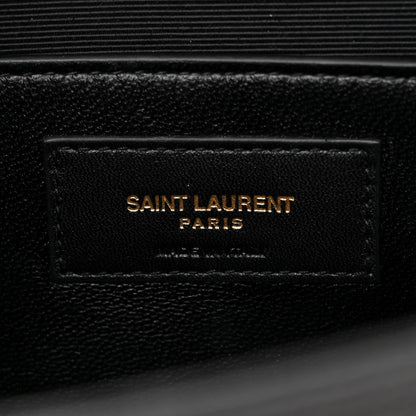Saint Laurent SAINT LAURENT Grain De Poudre Medium Classic Monogram Kate Satchel Black 6 of 11