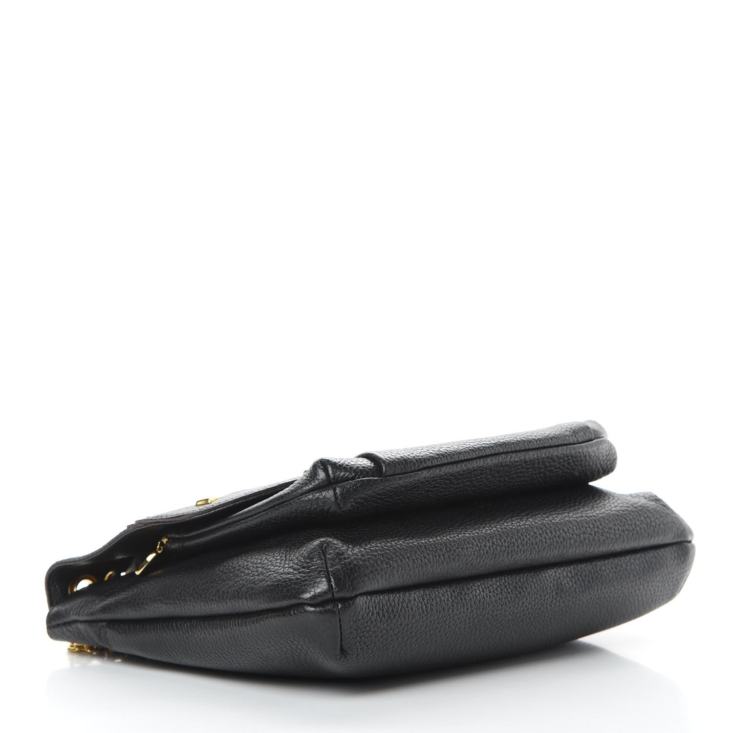 MCM Grained Calfskin Studded Shoulder Bag Black 5 of 13