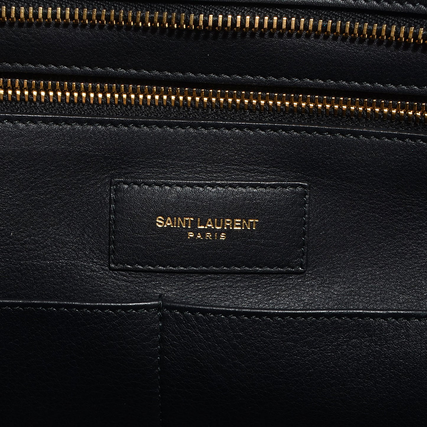 Leather Medium Classic Y Cabas Black