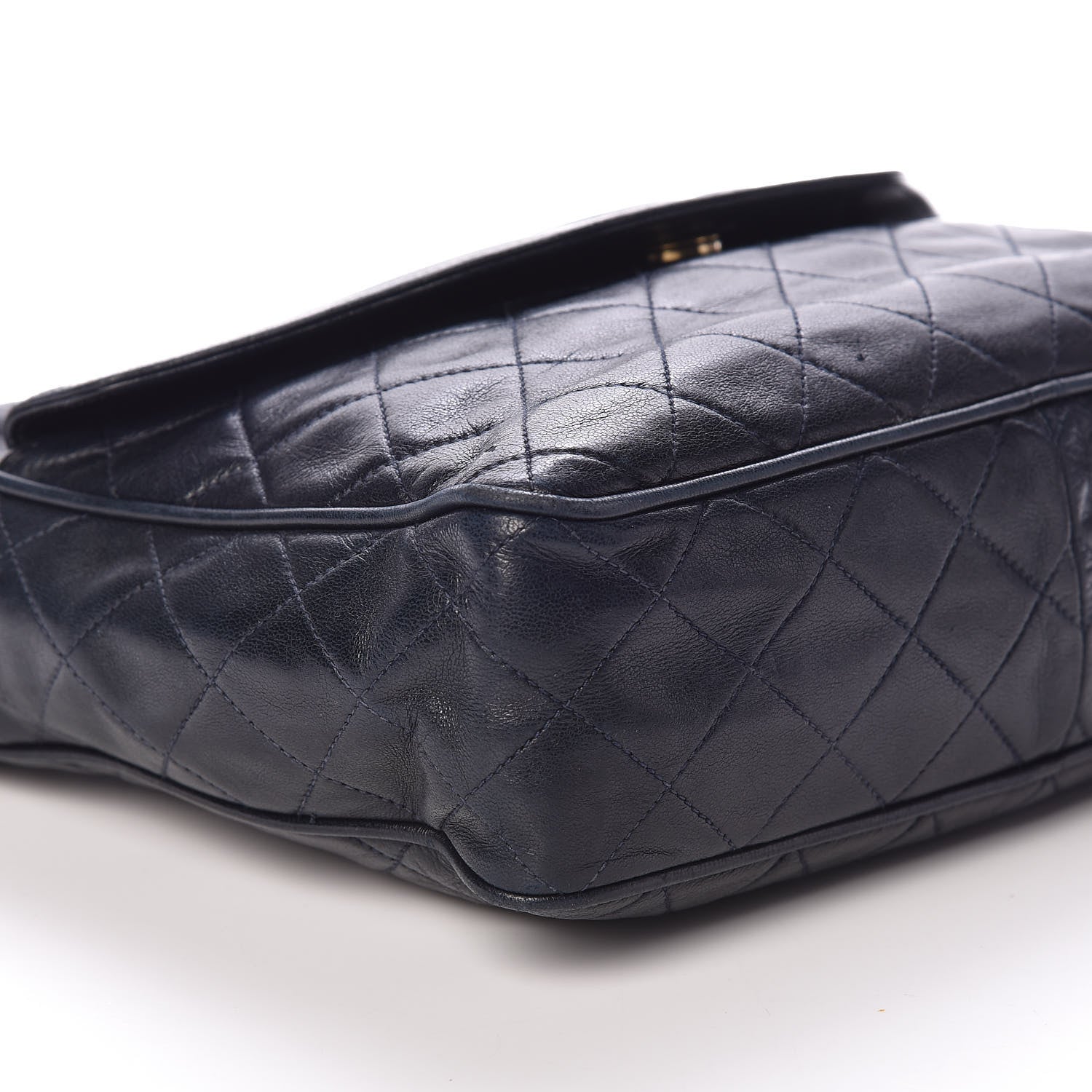 Chanel Lambskin Quilted Tassel Camera Case Navy 11 of 14