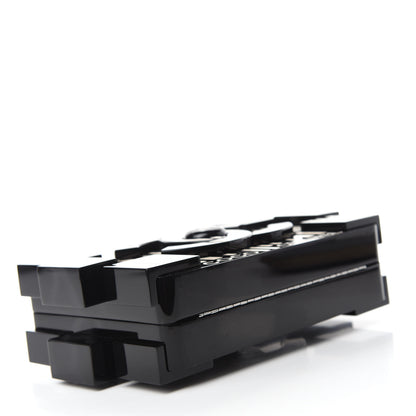 Chanel Plexiglass Barcode Boy Brick Lego Clutch Black 4 of 10
