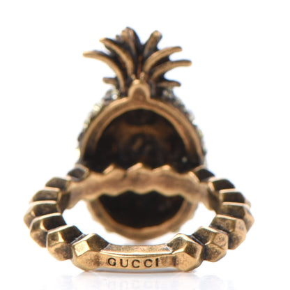 Gucci Crystal Pineapple Motif Ring XS 3 of 6