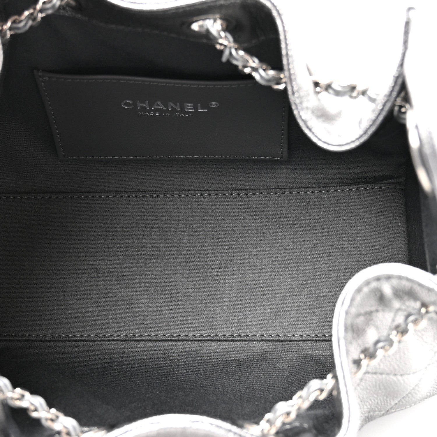 Chanel Metallic Caviar Quilted Mini Chanel 25 Handbag Anthracite 5 of 10