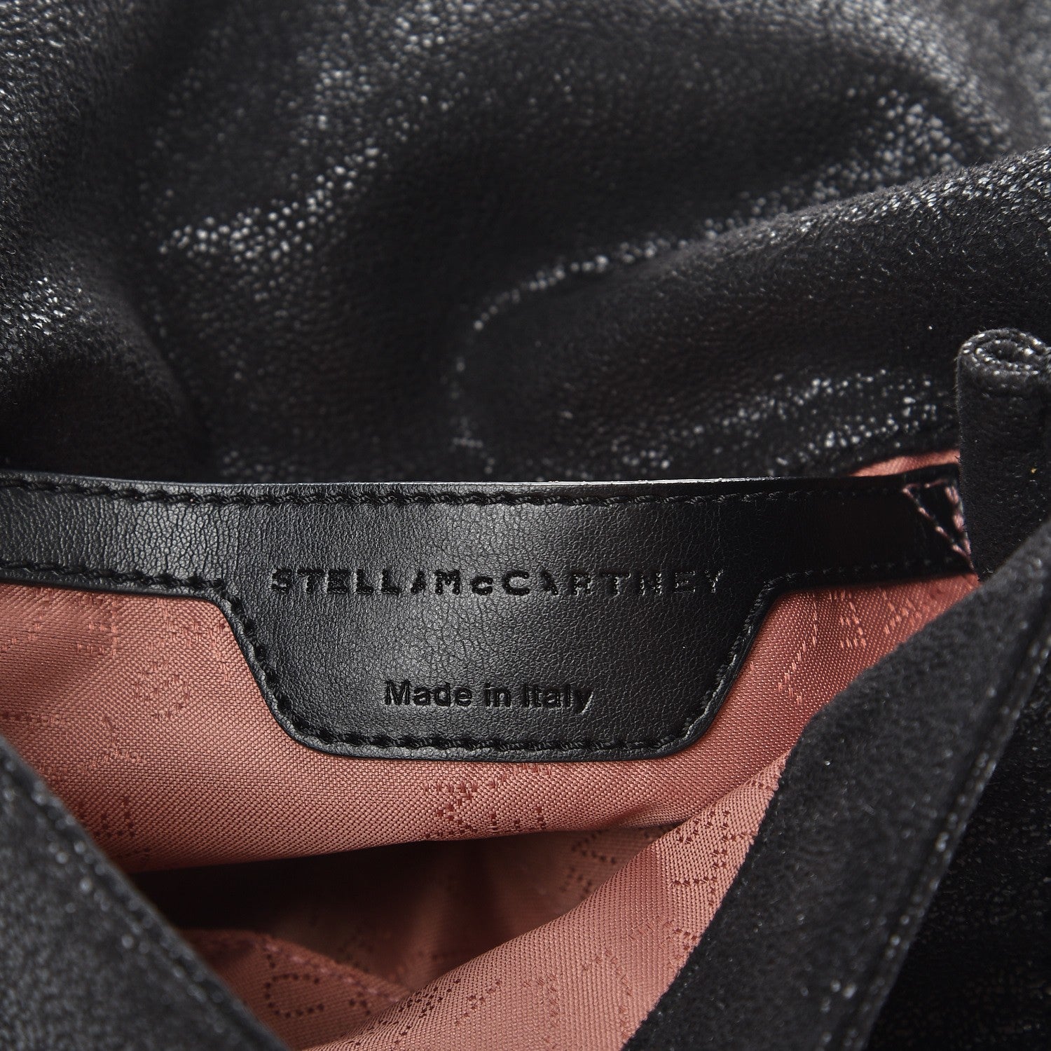Stella McCartney Shaggy Deer Mini Falabella Shoulder Bag Black 6 of 7