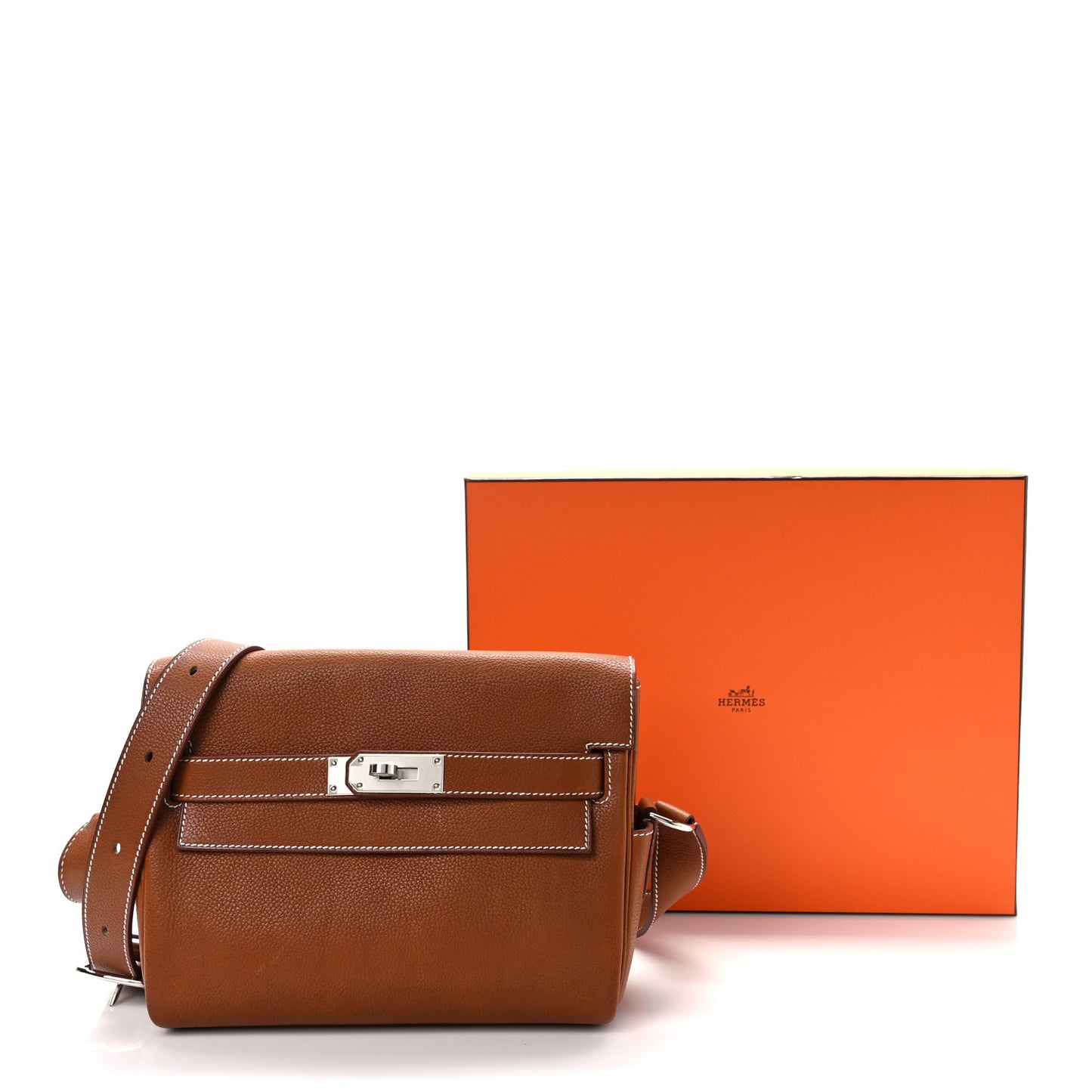 Barenia Faubourg Kelly Messenger PM Fauve