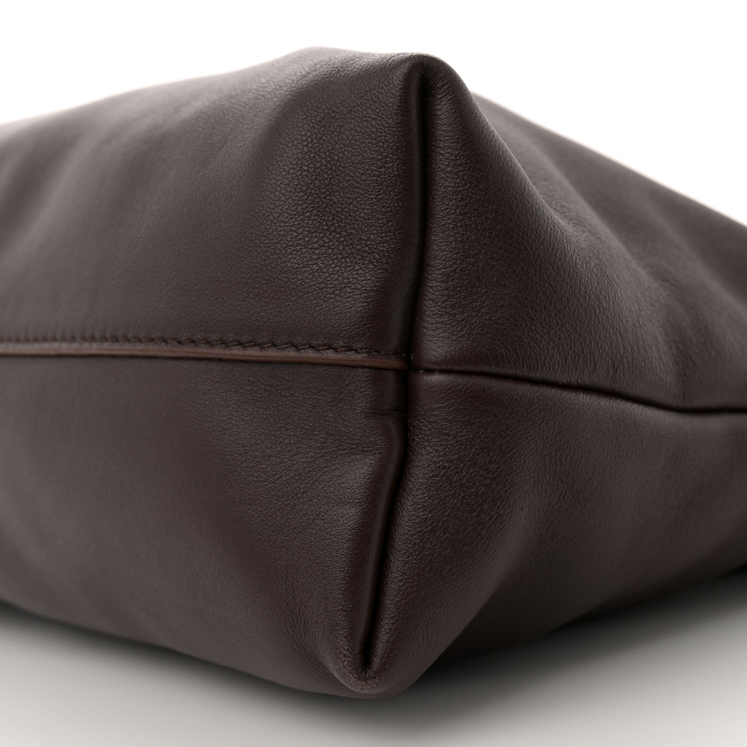 Loewe Mellow Nappa Medium Donut Chain Flamenco Knot Clutch Dark Burgundy 10 of 11