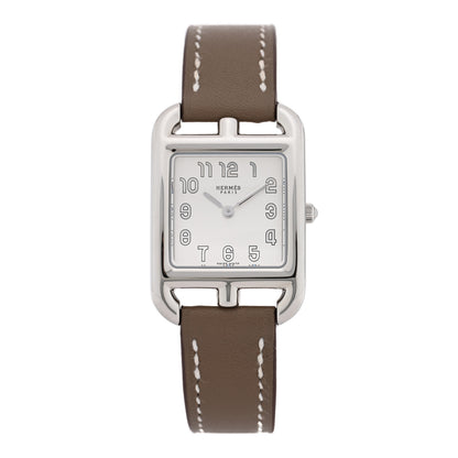 Hermes Stainless Steel Swift 23mm Cape Cod Quartz Watch Etoupe 1 of 5