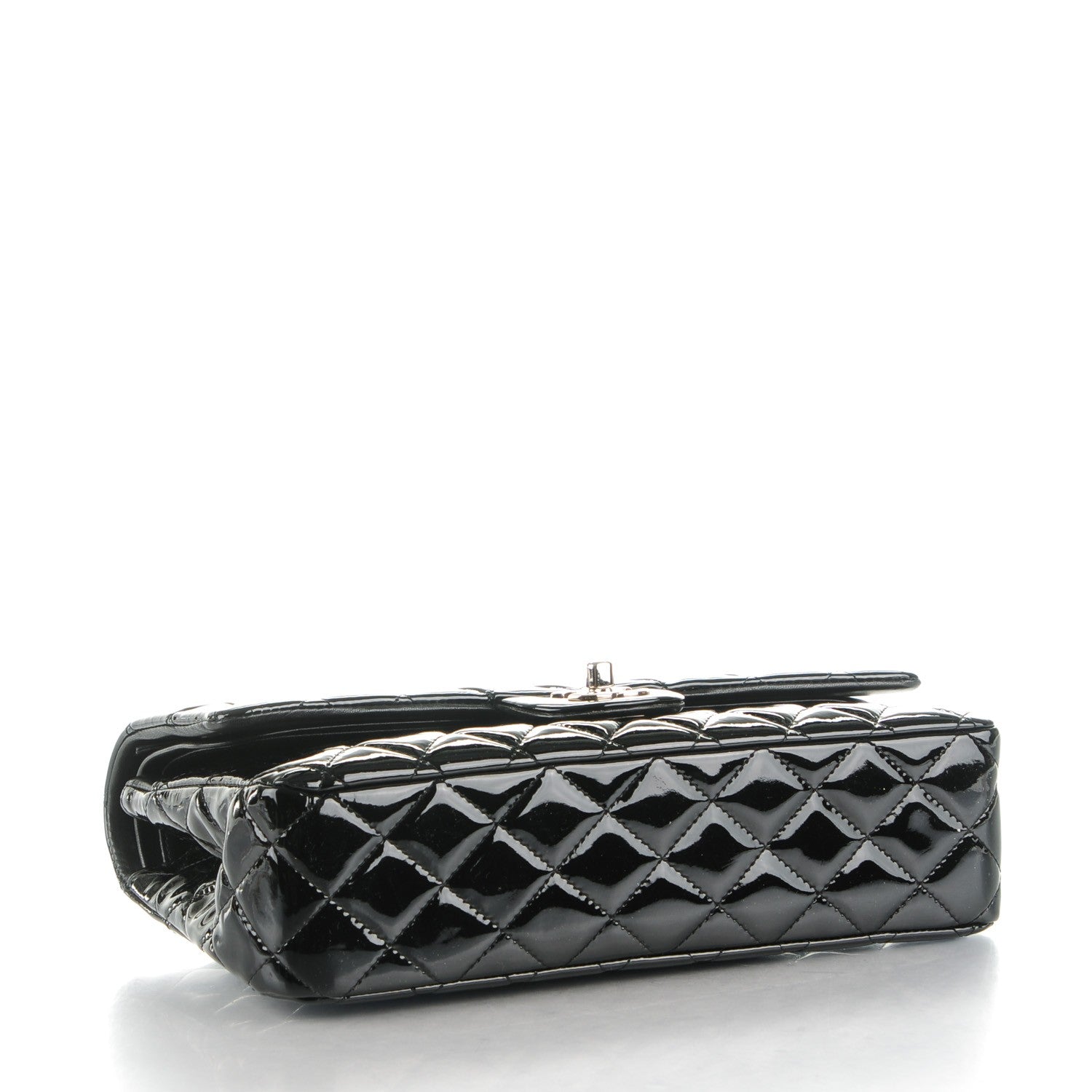 Chanel Patent Quilted Medium Double Flap Black 4 of 8