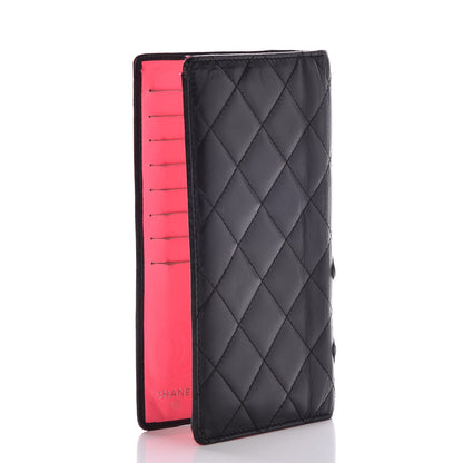 Chanel Calfskin Quilted Cambon Yen Wallet Black 3 of 19