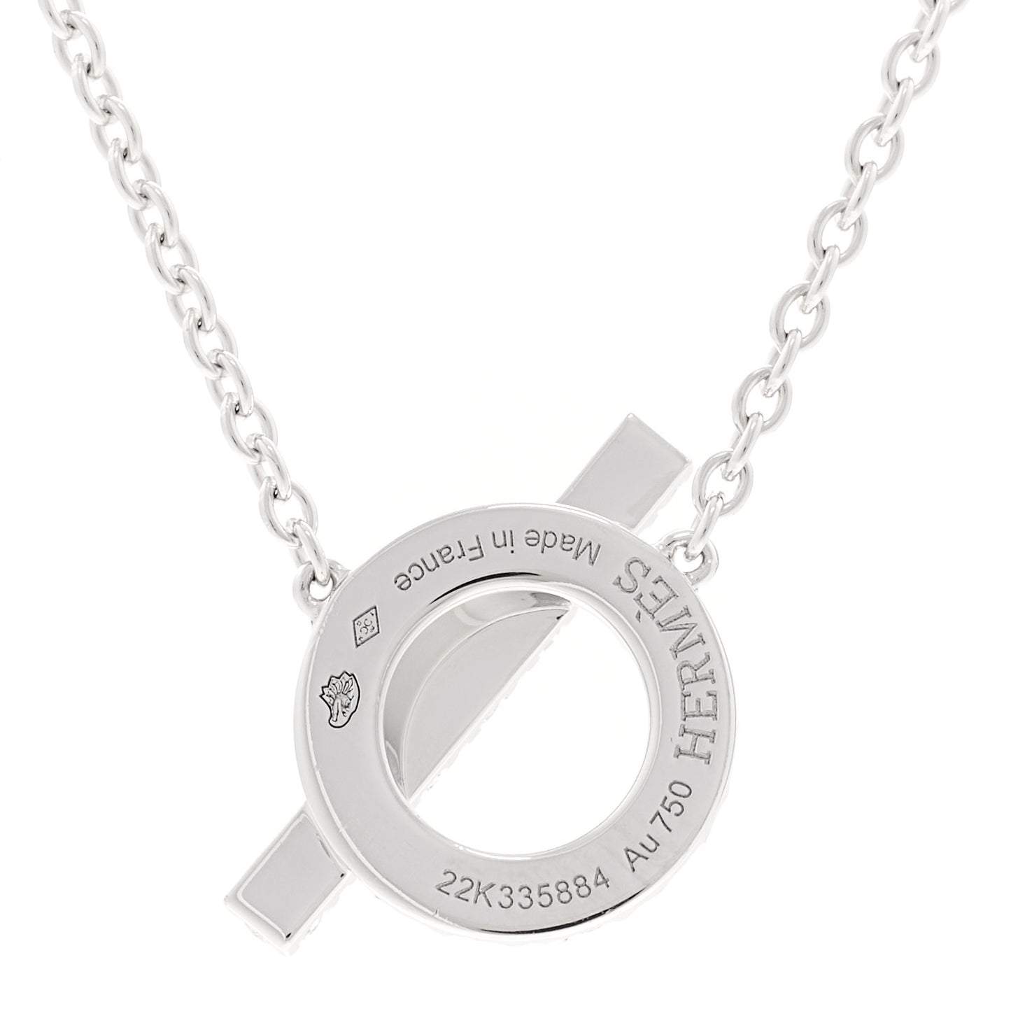 18K White Gold Diamond Finesse Pendant Necklace