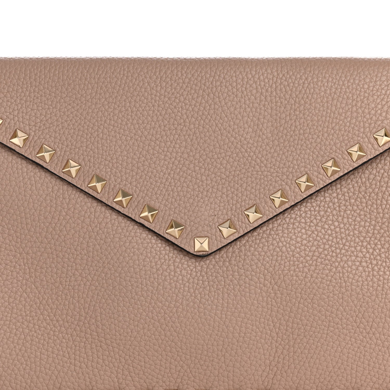 Valentino Garavani Vitello Medium Rockstud Envelope Flat Wristlet Pouch Poudre 8 of 10