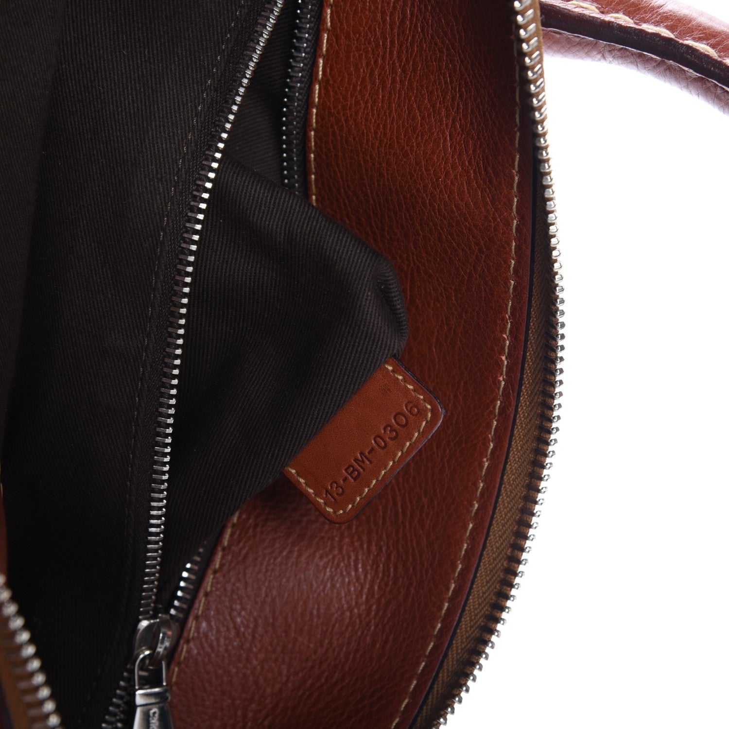 Chloe Calfskin Edith Satchel Whiskey 6 of 12
