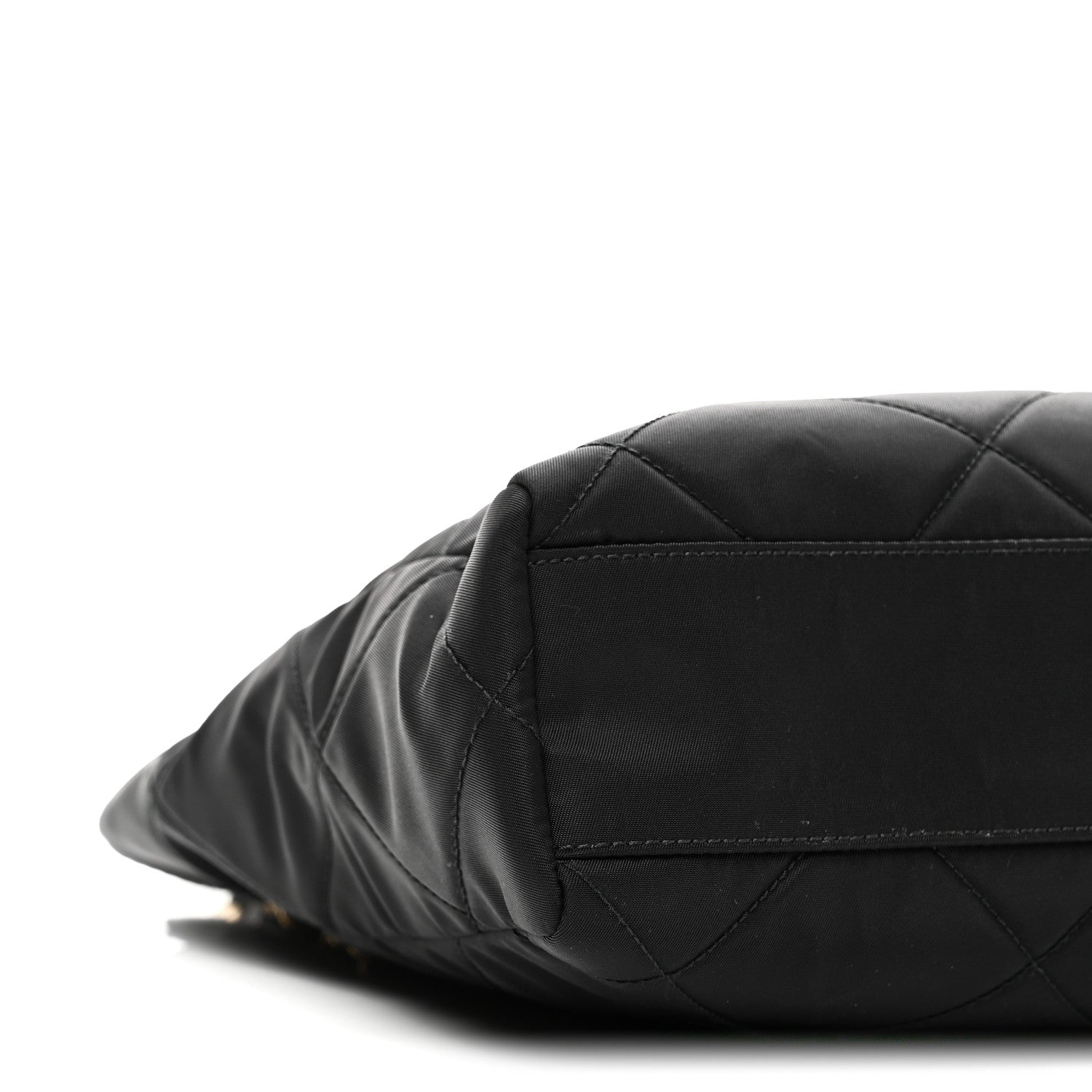 Prada Re-Nylon Impuntu Quilted Re-Edition 1995 Chaine Small Tote Bag Black 8 of 9