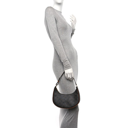 Celine Triomphe Canvas Calfskin Ava Shoulder Bag Tan 2 of 11
