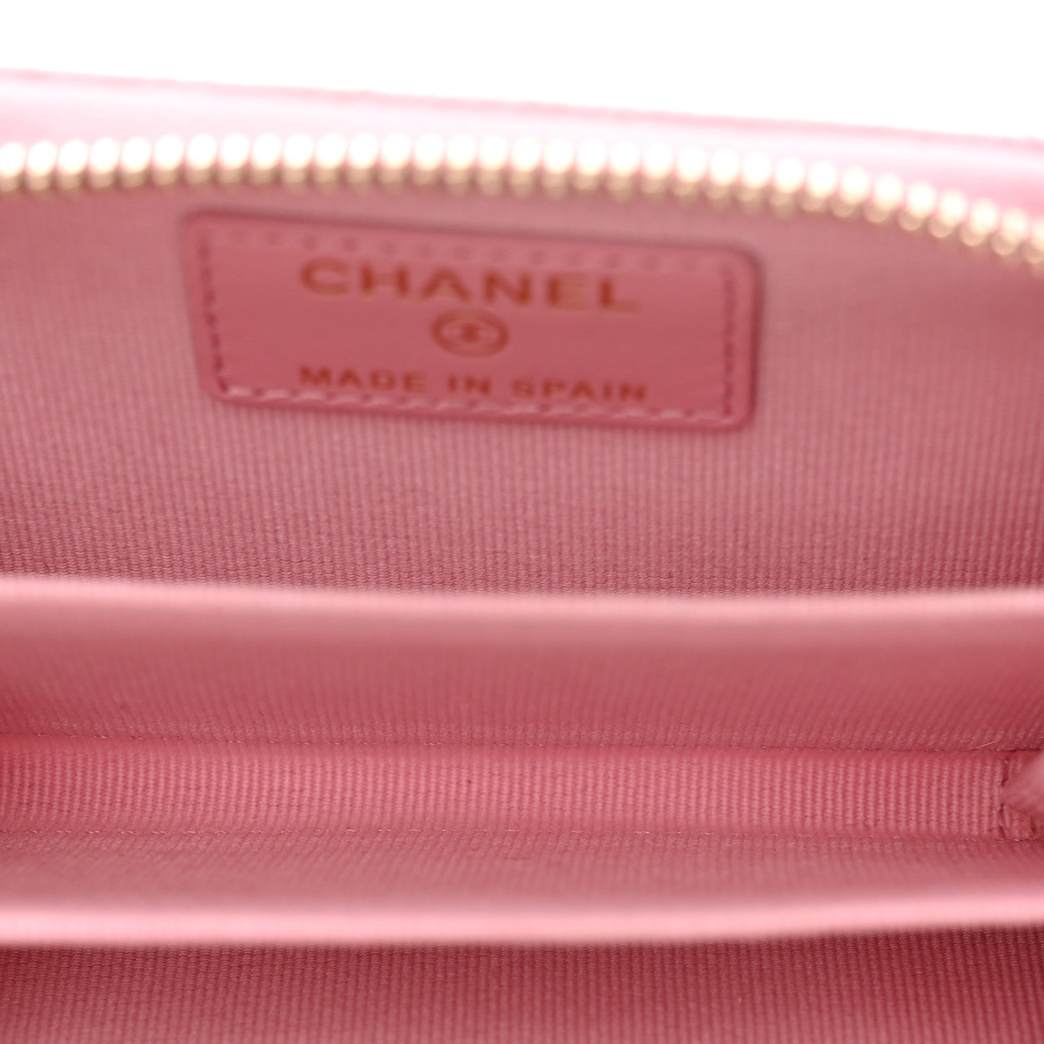 Chanel Caviar Quilted Multi Chain Zip Coin Purse Light Pink 5 of 8