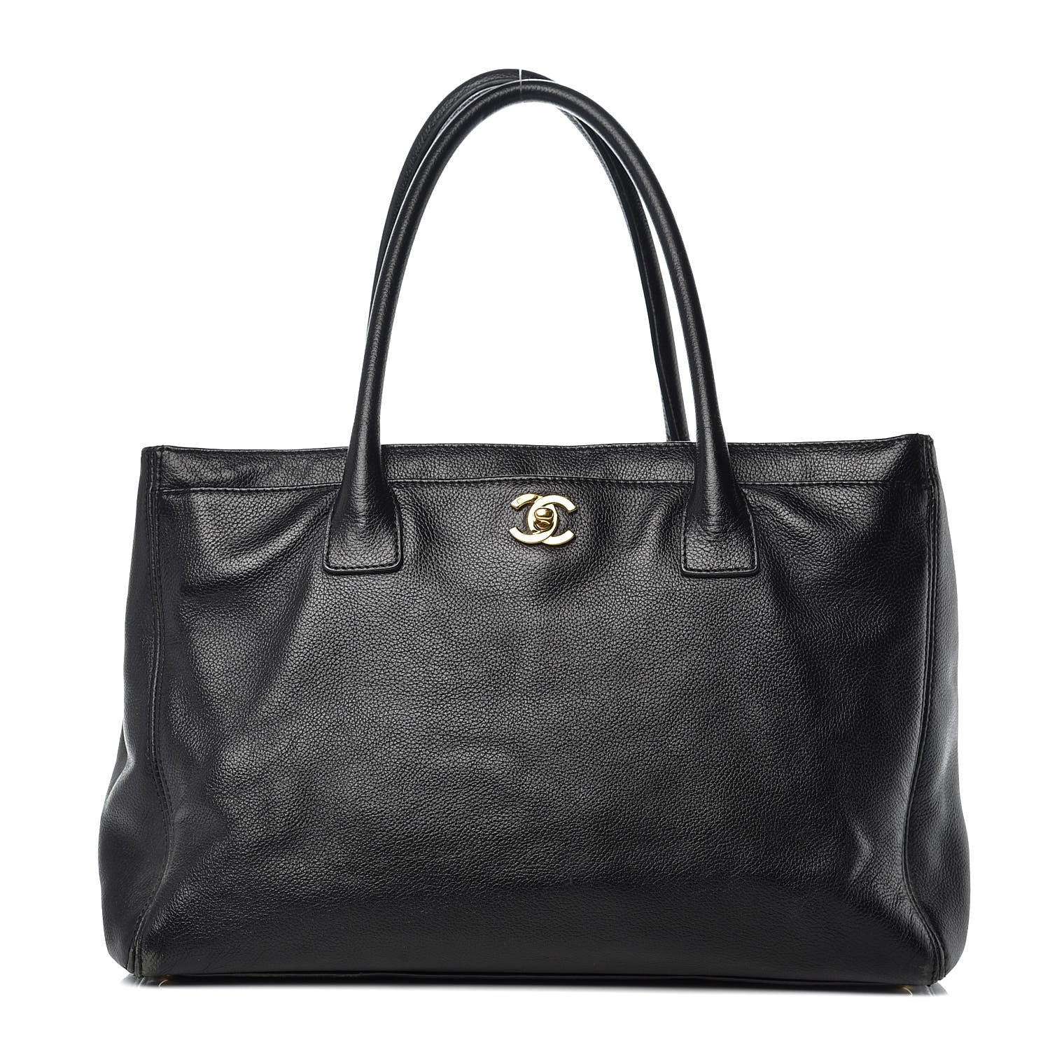 Chanel Calfskin Cerf Executive Shopper Tote Black 1 of 17