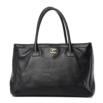 Chanel Calfskin Cerf Executive Shopper Tote Black 1 of 17