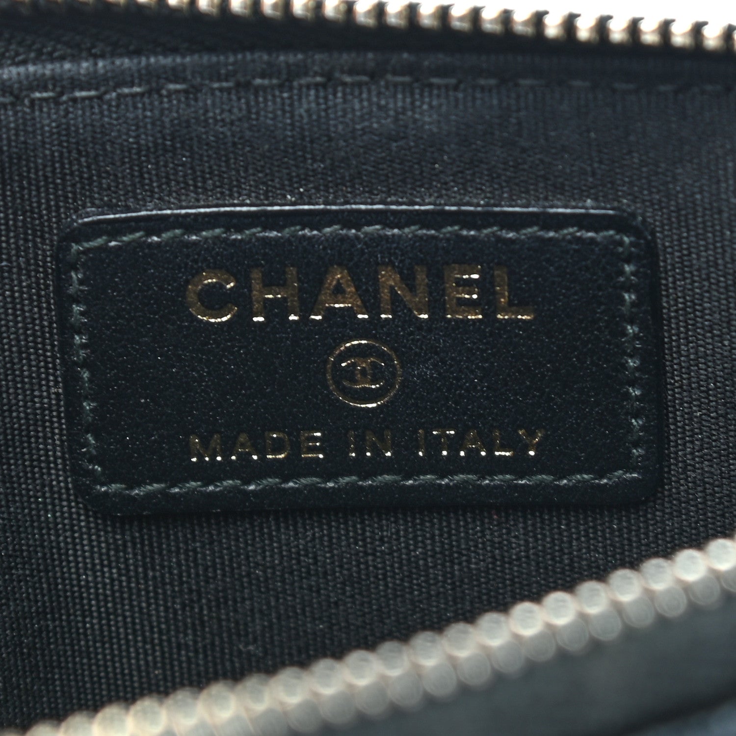 Chanel Caviar Quilted Classic Zip Boy Pouch Black 6 of 7