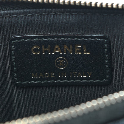 Chanel Caviar Quilted Classic Zip Boy Pouch Black 6 of 7