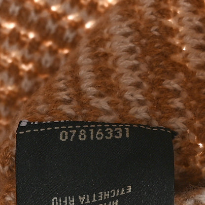 Fendi Fabric Calfskin FF Woven Large Flat Pouch Cammello 7 of 8