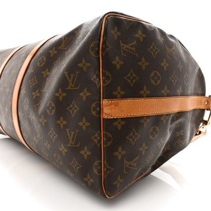 Louis Vuitton Monogram Keepall Bandouliere 55 10 of 21
