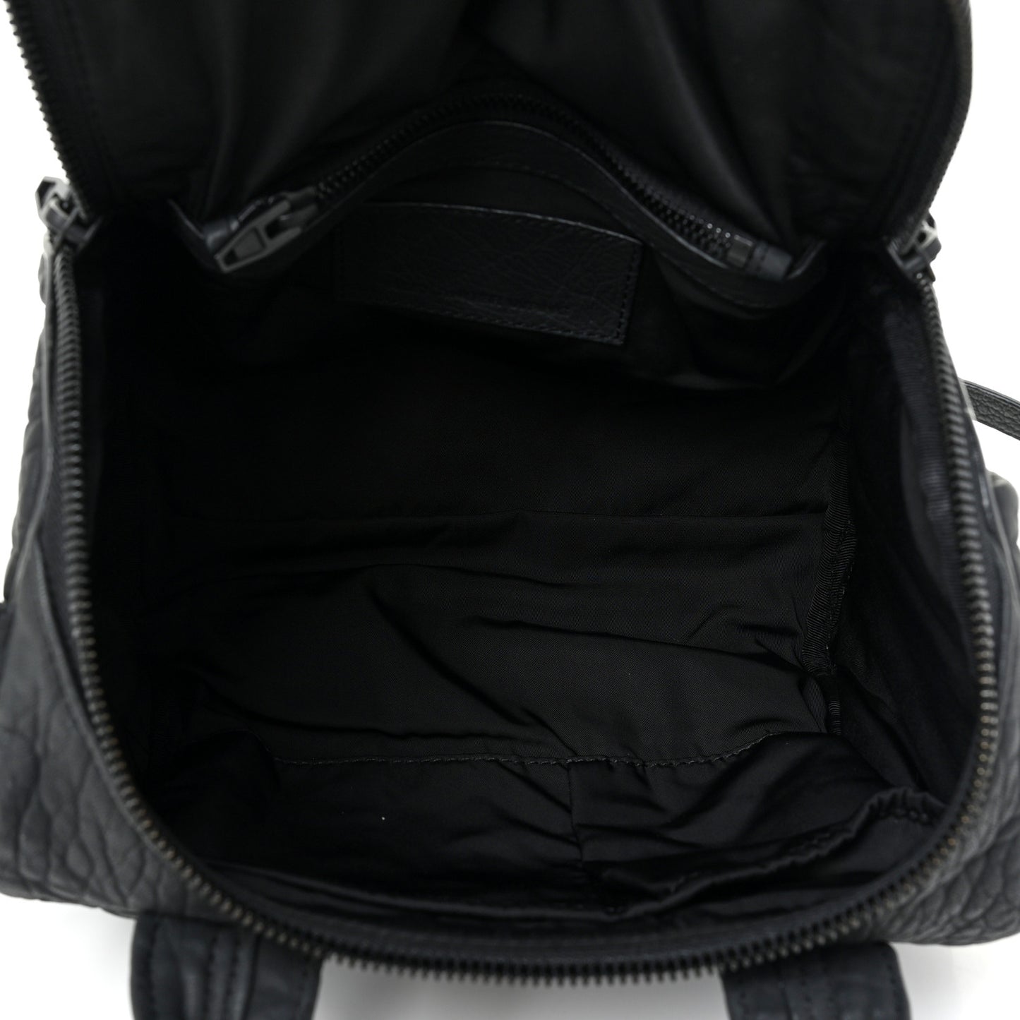 Pebbled Lambskin Rockie Black Iridescent Hardware