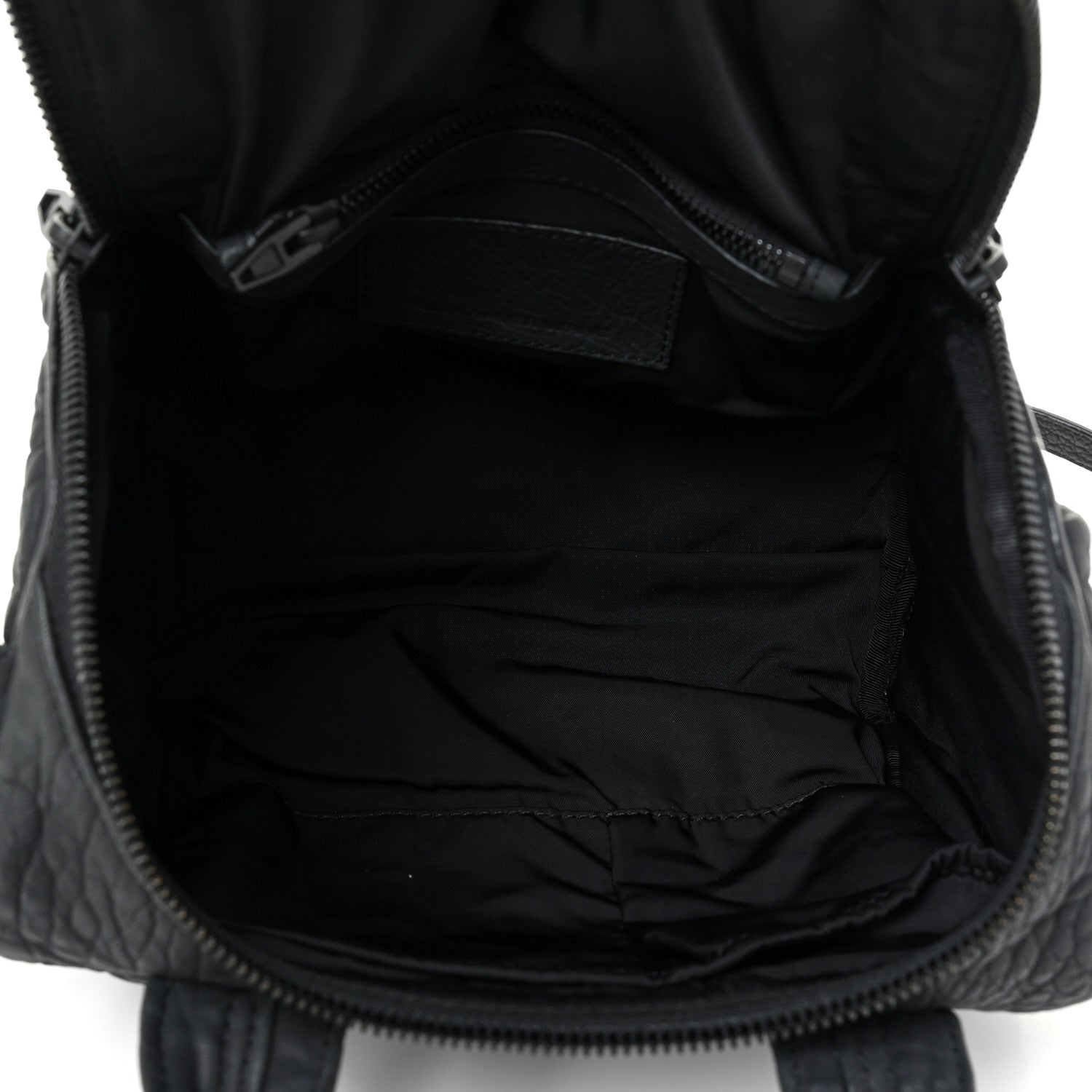 Alexander Wang Pebbled Lambskin Rockie Black Iridescent Hardware 8 of 11